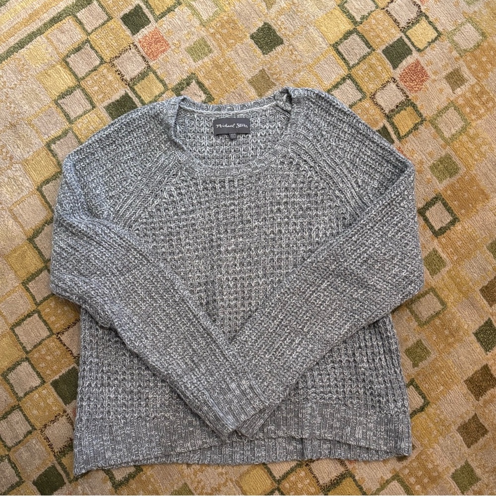 Michael Stars Grey Marled Knit Pullover Sweater Great Condition Size XS/S